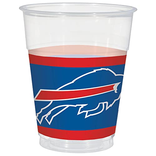 Buffalo Bills Plastic Cups - 16 Oz - (25 Pack)