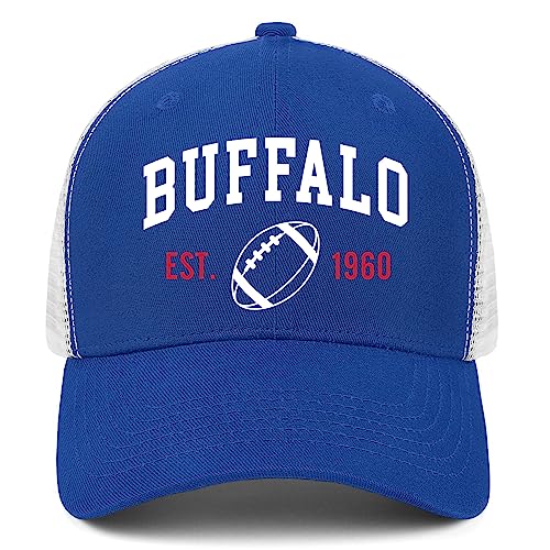 Buffalo Bills Embroidered Trucker Hat Adjustable Snapback