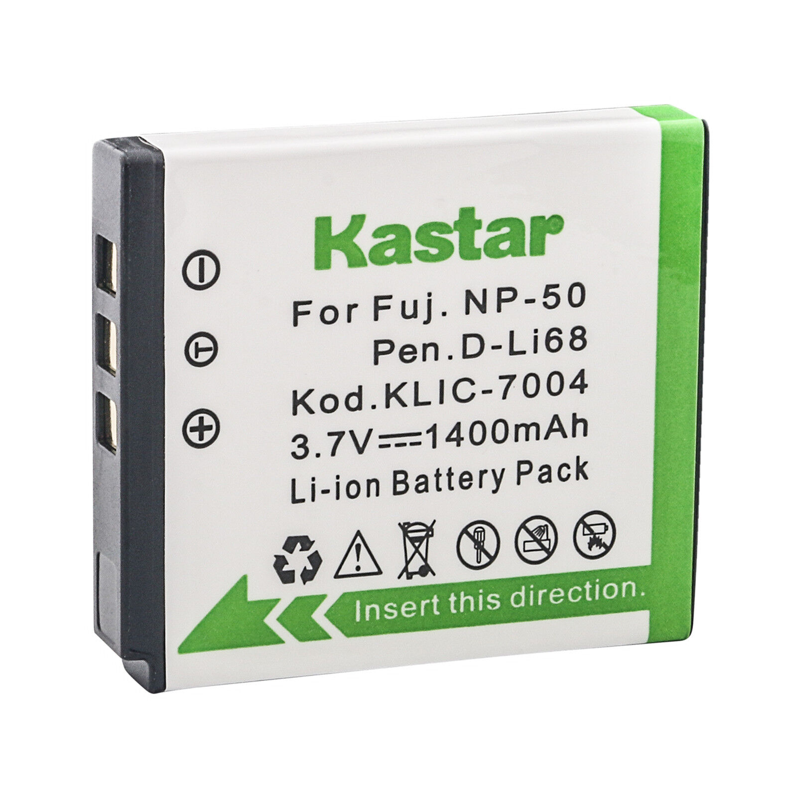 Kastar Charger for Pentax Cameras