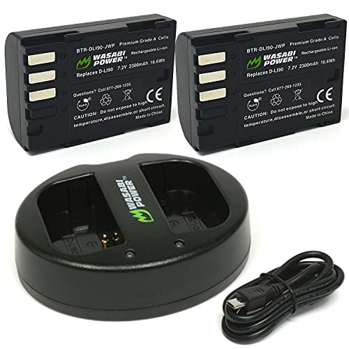 Pentax D-LI90 Battery & Charger Combo (2ct)