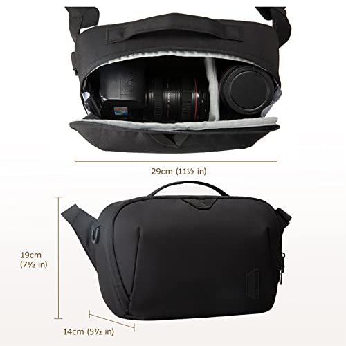 Waterproof Anti-Theft DSLR Camera Bag, Black