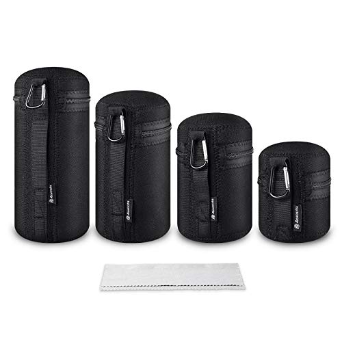 Powerextra Lens Pouch Set for DSLR Lenses