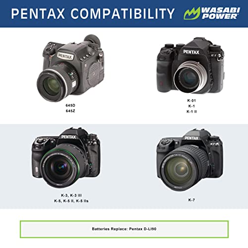 Pentax D-LI90 Battery & Charger Combo (2ct)