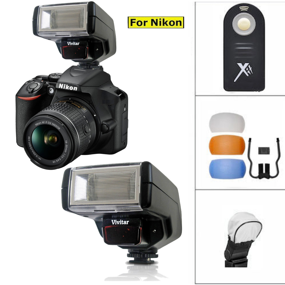Pentax-Compatible Red Eye Reduction Flash + Accessories