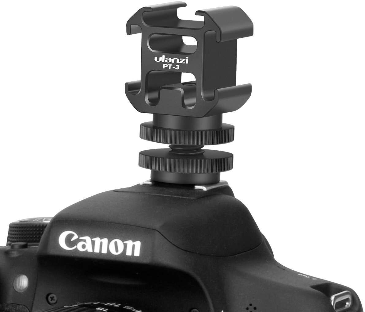 Triple Cold Shoe Bracket for Pentax Cameras