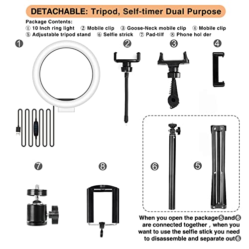 Pentax Selfie Ring Light with Stand & Tripod