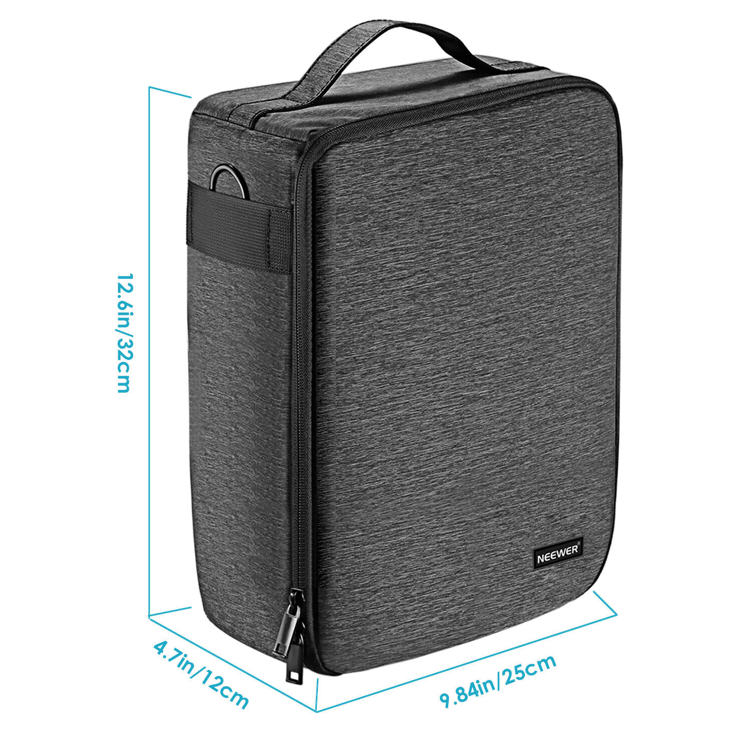 Waterproof camera case with lens storage