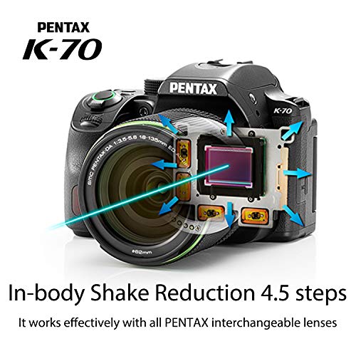 Pentax K-70 DSLR Camera with 18-135mm Lens
