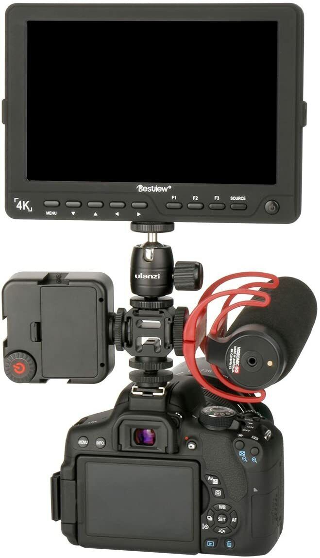 Triple Cold Shoe Bracket for Pentax Cameras