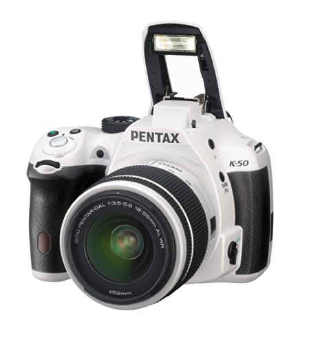 Pentax K-50 DSLR Kit with 2 Lenses (White)
