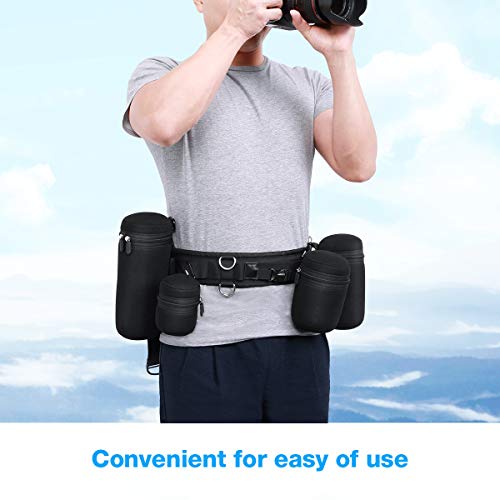 Powerextra Lens Pouch Set for DSLR Lenses