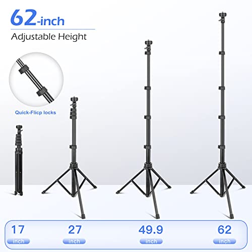 Sensyne 62" Phone Tripod & Selfie Stick Combo