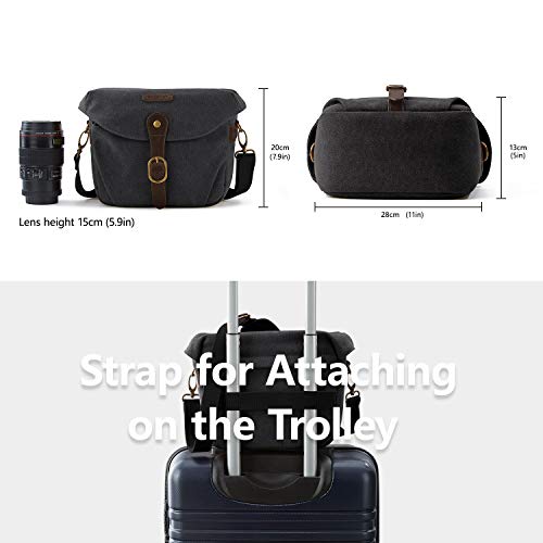 Pentax Vintage Camera Shoulder Bag, Black