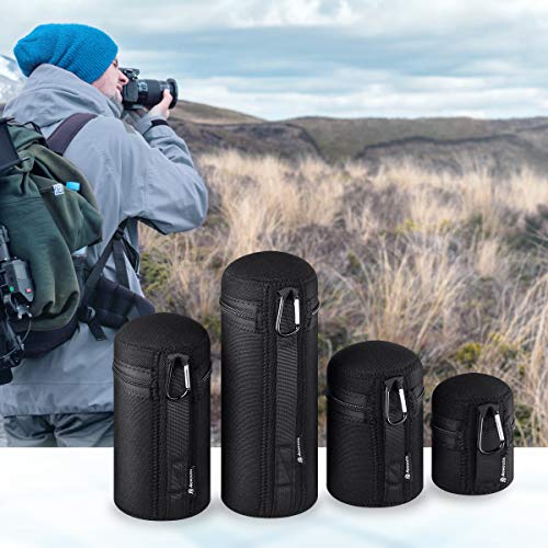 Powerextra Lens Pouch Set for DSLR Lenses