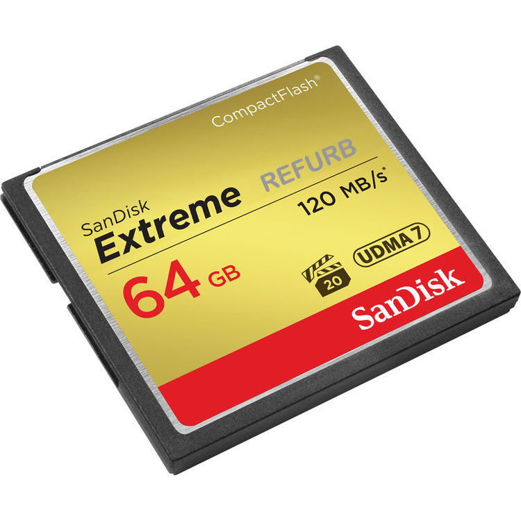 64GB SanDisk CF Extreme CompactFlash Memory Card