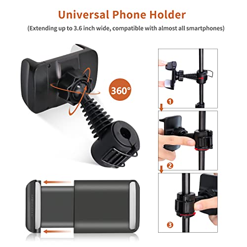 Compact Selfie Ring Light with Tripod Stand