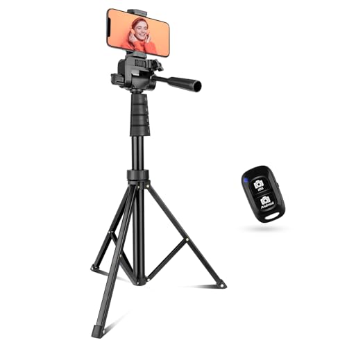 Versatile 67" Tripod with Remote & Phone Holder