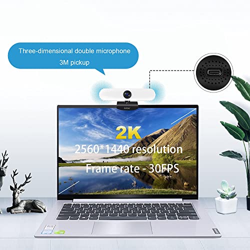 Pentax-Compatible 2K Webcam with Mic and Light