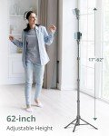 Sensyne 62" Phone Tripod & Selfie Stick Combo