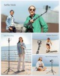 Sensyne 62" Phone Tripod & Selfie Stick Combo