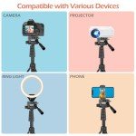 Versatile 67" Tripod with Remote & Phone Holder