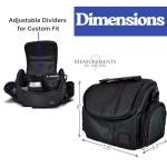 Soft padded camera bag for multiple brands