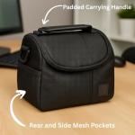 Soft padded camera bag for multiple brands