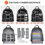 Professional Waterproof Camera Backpack for DSLR & Mirrorless Cameras