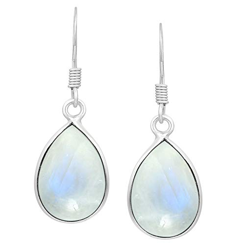 Moonstone Dangle Earrings, June Birthstone Jewelry for Women