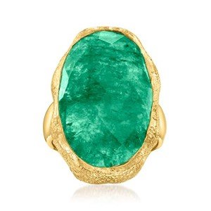 16 Carat Emerald Ring in 18kt Gold