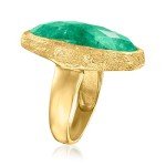 16 Carat Emerald Ring in 18kt Gold