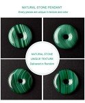 Malachite Round Gemstone Chakra Pendant Necklace