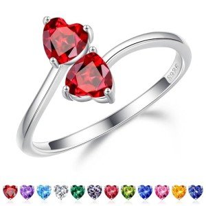 Adjustable Garnet Ring - January Birthstone Jewelry