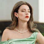 Elegant 22-Inch White Freshwater Pearl Necklace for Her