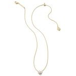 Kendra Scott Gold-Plated Pendant Necklace with White Pearl