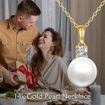 14K Gold Freshwater Pearl Pendant Necklace
