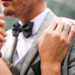 Emerald Cut Aquamarine Three-Stone Gold Engagement Ring