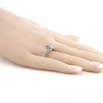 Tanzanite and White Topaz Sterling Silver Ring