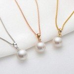 Gold Freshwater Pearl June Birthstone Necklace - Gift for Her