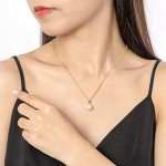 Gold Freshwater Pearl June Birthstone Necklace - Gift for Her