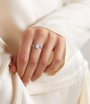 DOLIOX Moonstone Ring in Sterling Silver for Her