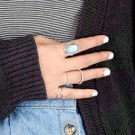 Boho Moonstone Ring in Sterling Silver