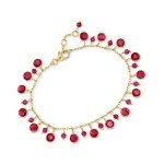 14.10 ct. Ruby Drop Bracelet in 18kt Gold