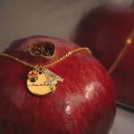 Personalized Gold Birthstone Initial Necklace for Women