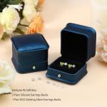 Peridot Birthstone Stud Earrings in Sterling Silver