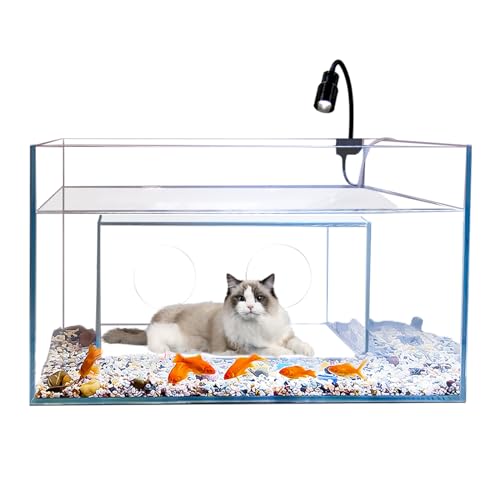 Creative Funny Cat House&Condos Toy Aquarium Tank, 35 Gallon