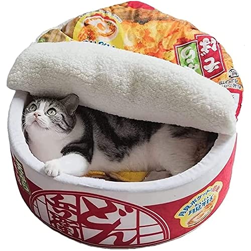 Ramen Noodle Dog & Cat Bed, Cozy Pet Nest