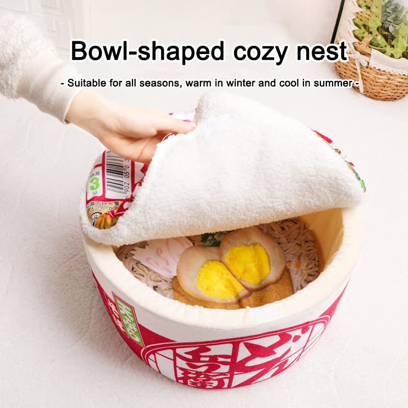 Ramen Noodle Dog & Cat Bed, Cozy Pet Nest