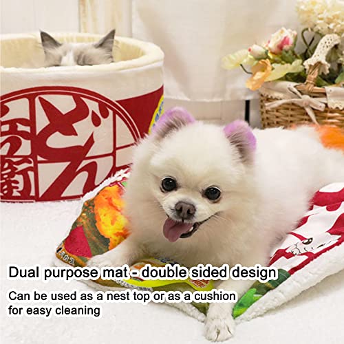 Ramen Noodle Dog & Cat Bed, Cozy Pet Nest