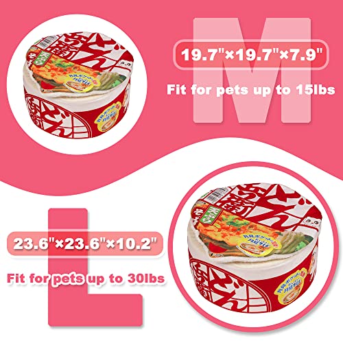 Ramen Noodle Dog & Cat Bed, Cozy Pet Nest